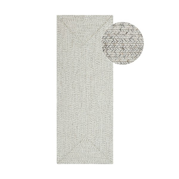 Tappeto da esterno bianco/beige 200x80 cm - NORTHRUGS