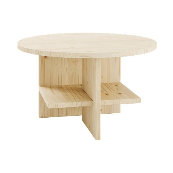 Tavolino rotondo in colore naturale Rondure - Karup Design