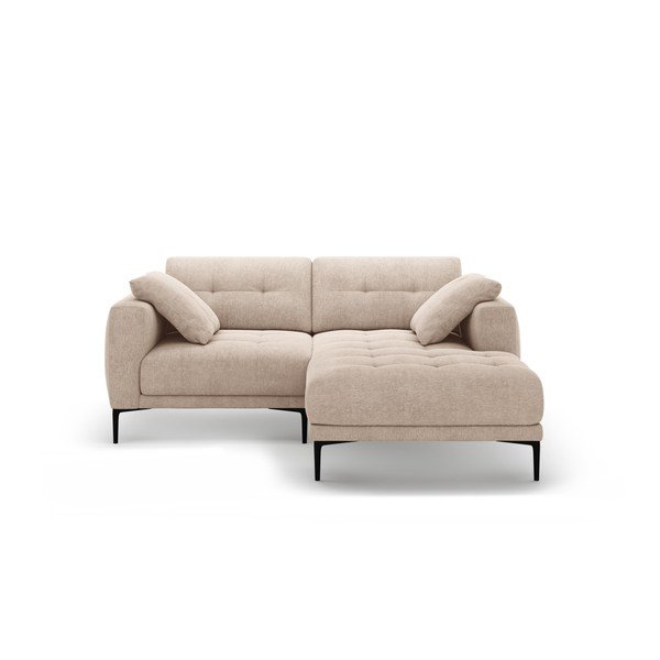 Divano angolare marrone chiaro (con penisola a destra/con chaise lounge) Bemy – Micadoni 