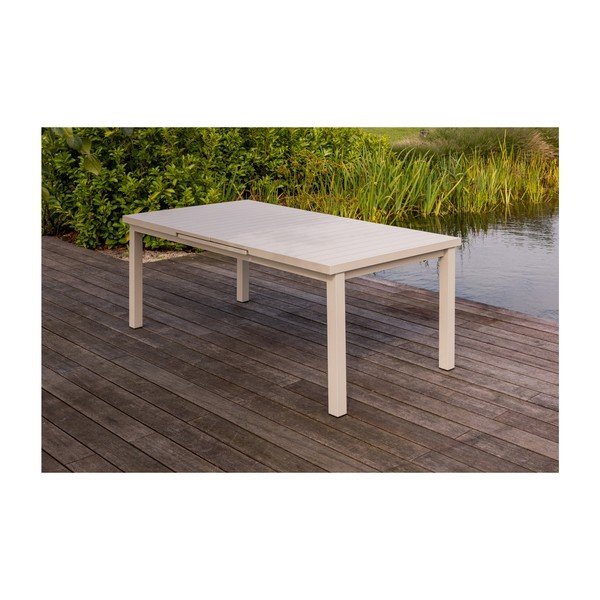 Tavolo da pranzo da giardino in alluminio 100x180 cm Mobile - Exotan-image-3
