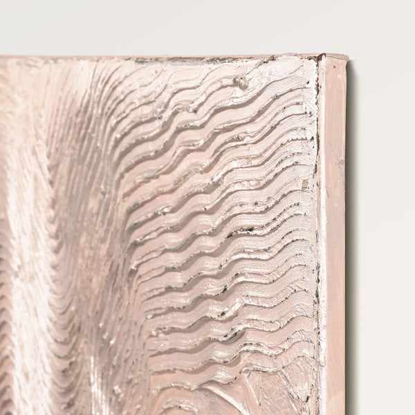 Quadro dipinto a mano 88x118 cm Metallic Rose - Malerifabrikken-image-2