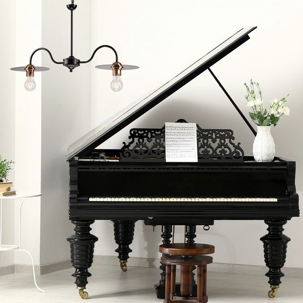 Apparecchio a sospensione nero Alice - LAMKUR-image-3