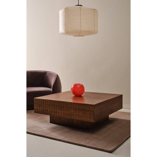 Tavolino da salotto marrone scuro in MDF 90x90 cm Furuvik – Jotex-image-1