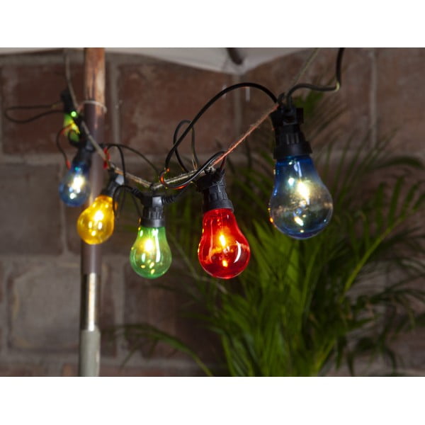 Catena luminosa per feste a LED da esterno con lampadine colorate Circus, lunghezza 5 m - Star Trading