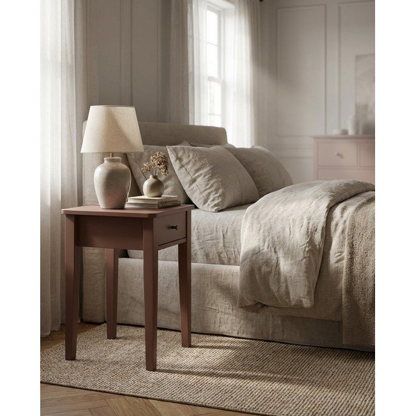 Comodino color terracotta opaco Bart – Marckeric-image-1