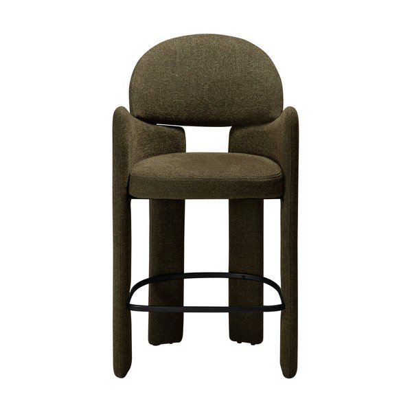 Sgabello da bar color kaki (altezza della seduta 68,5 cm) Aole – DAN-FORM Denmark-image-1