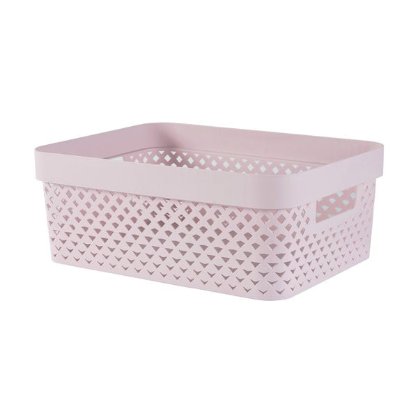Scatola rosa chiaro in plastica 36x27x14 cm Pure – Curver