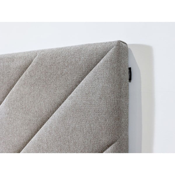 Letto matrimoniale imbottito beige rete inclusa 160x200 cm Romane - Bobochic Paris-image-3