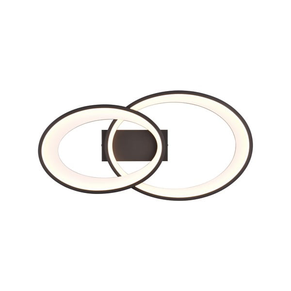 Plafoniera LED bianca e nera 30x57 cm Malaga - Reality-image-2