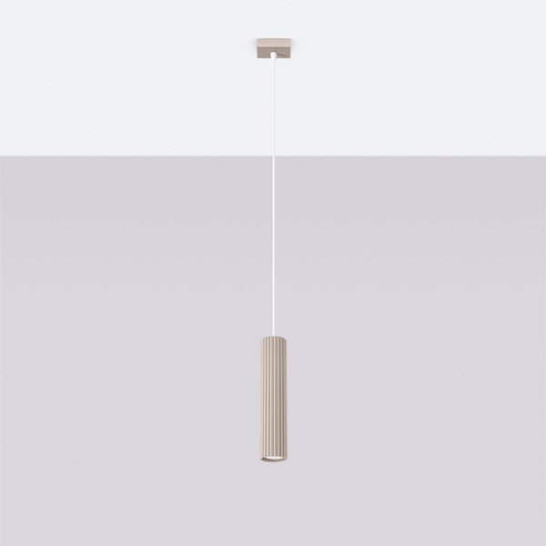 Lampadario grigio tortora in metallo Gleam – Sollux-image-2