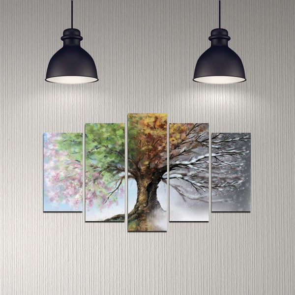 Dipinti in set di 5 pezzi 20x50 cm - Wallity-image-1