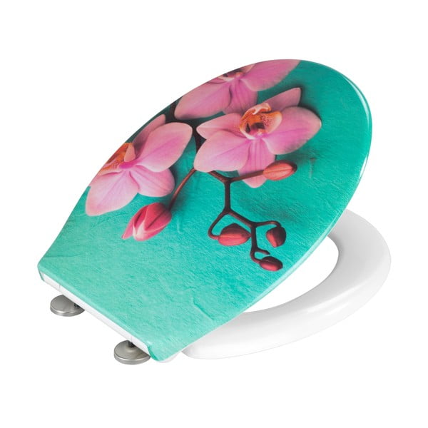 Sedile per wc con chiusura automatica 37,5 x 45 cm Fleur - Allstar-image-2