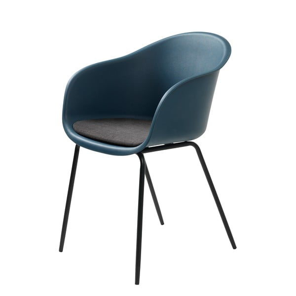 Sedia da pranzo blu Topley - Unique Furniture-image-2