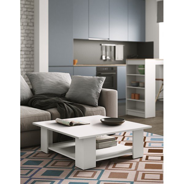 Tavolino bianco 67x67 cm Square - TemaHome-image-1