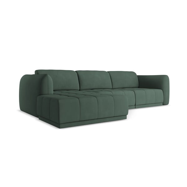 Divano angolare verde (con penisola a sinistra) Hoku – Makamii-image-3