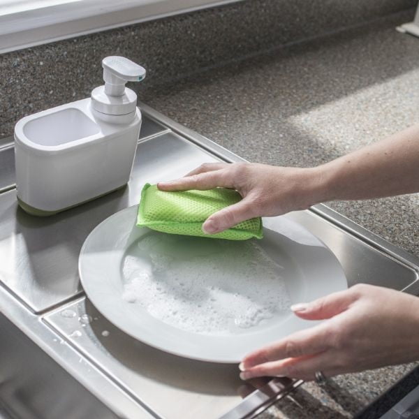 Distributore di sapone bianco-verde - Addis-image-1