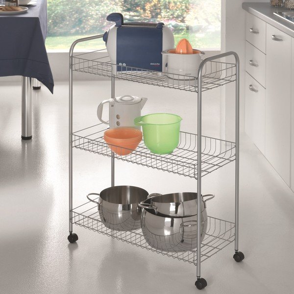 Stojan s policemi Cart, 84x64 cm-image-1
