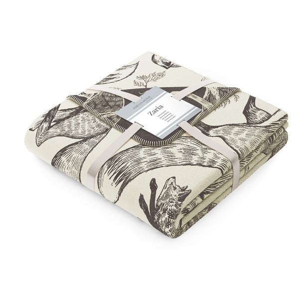 Coperta beige 200x150 cm Fox – Restilo-image-2