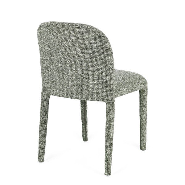 Sedia da pranzo verde in bouclé Antara – Bizzotto-image-4