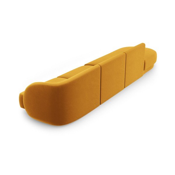 Divano in velluto senape 328 cm Miley - Micadoni Home-image-4