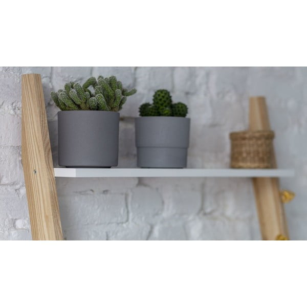 Piantana bianca con piano di lavoro e cassetto Leno - Ragaba-image-4