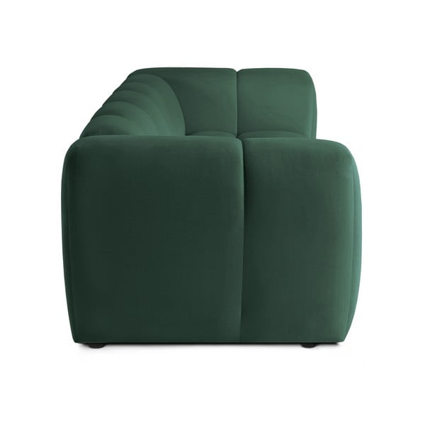 Divano verde con rivestimento in velluto 225 cm Cube – Bonami Selection-image-3