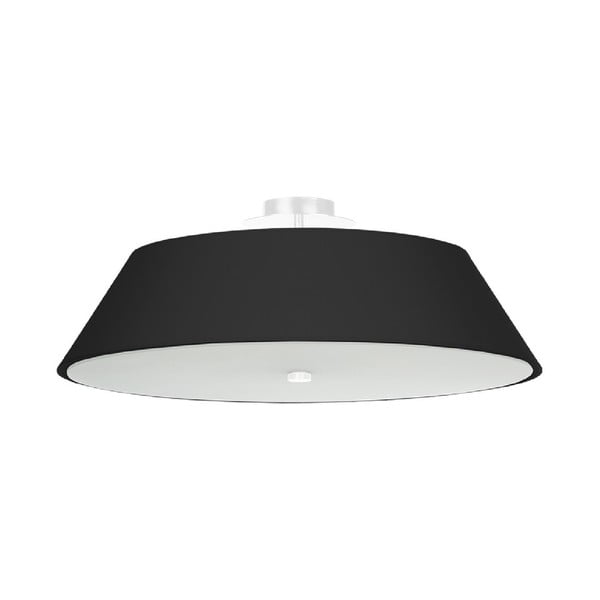 Lampada da soffitto nera con paralume in vetro ø 60 cm Hektor - Nice Lamps