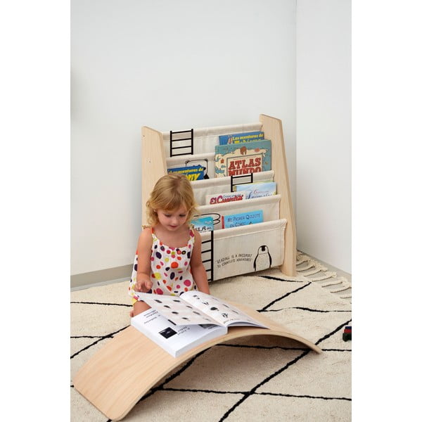 Libreria per bambini in tessuto beige 60x70 cm Animals - Folkifreckles-image-2