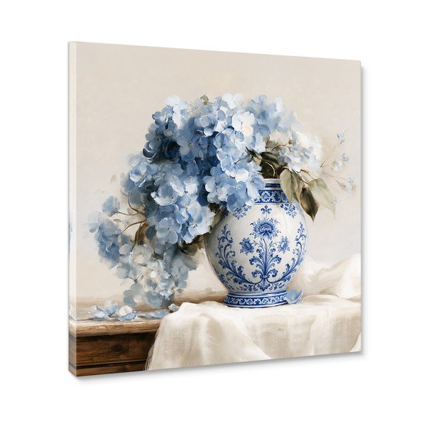 Dipinto stampato dipinto su tela 60x60 cm Porcelain Vase – Styler-image-3