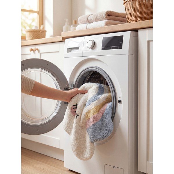 Tappeto per bambini color crema in cotone lavabile/tessuto a mano 140x200 cm Snuggle Nappi – Hanse Home-image-3