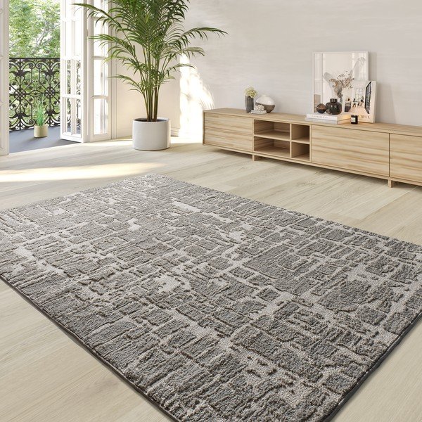 Tappeto grigio 140x200 cm Lima – Universal-image-1