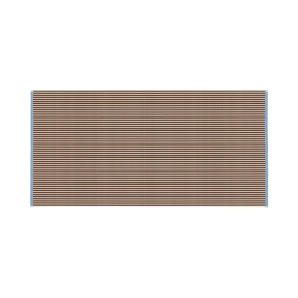 Asciugamano tipo terry marrone/color crema in cotone 70x140 cm Gobo – noo.ma-image-2