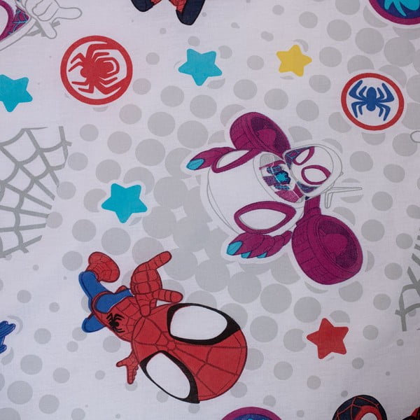 Set copripiumino e federa da bambini blu in cotone per letto singolo 140x200 cm Spidey – Jerry Fabrics-image-4