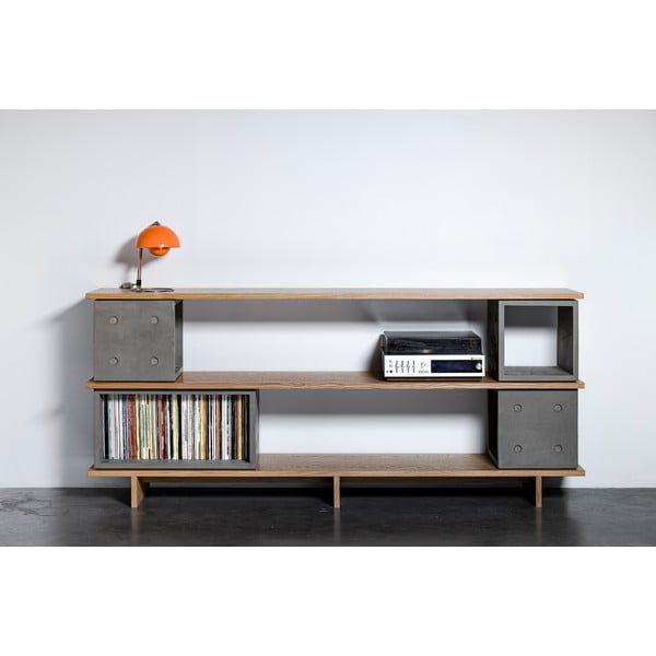 Cassettiera in calcestruzzo , 230 x 98 cm Dice - Lyon Béton-image-3