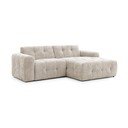 Divano angolare beige (con penisola a destra/con chaise lounge) Melva – Ropez