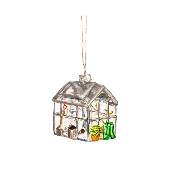 Decorazione per albero di natale in vetro fatta a mano 5 cm Greenhouse – Sass & Belle