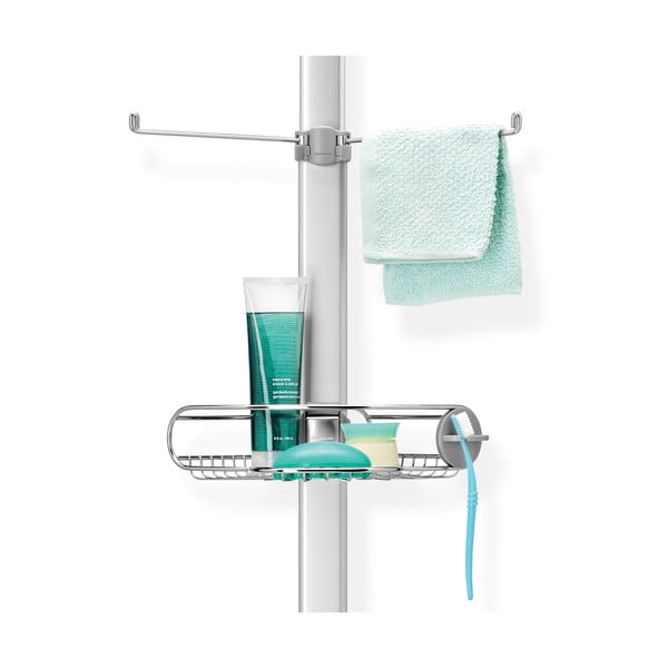 Scaffale telescopico grigio in metallo per il bagno - simplehuman-image-3