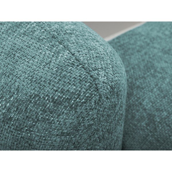 Divano angolare blu allungabile/con contenitore (con penisola a destra/con chaise lounge) con rivestimento in ciniglia Mele – Makamii-image-4