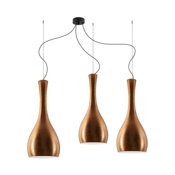 Trojité světlo ITTEKI Elementary copper/black/black