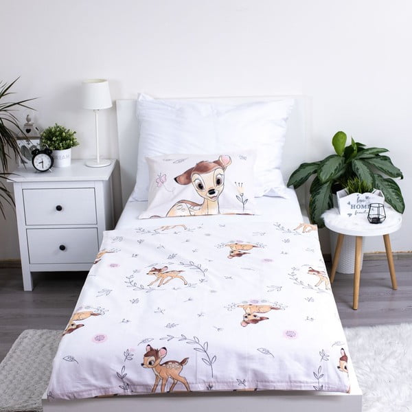 Biancheria da letto per bambini in cotone per culla 100x135 cm  Bambi "Beige" – Jerry Fabrics-image-2