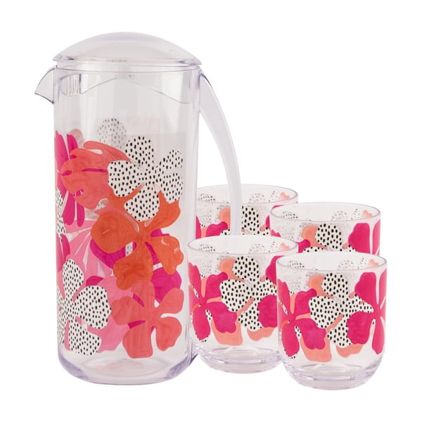 Caraffa da picnic rosa e arancione , 2 l - Navigate-image-3