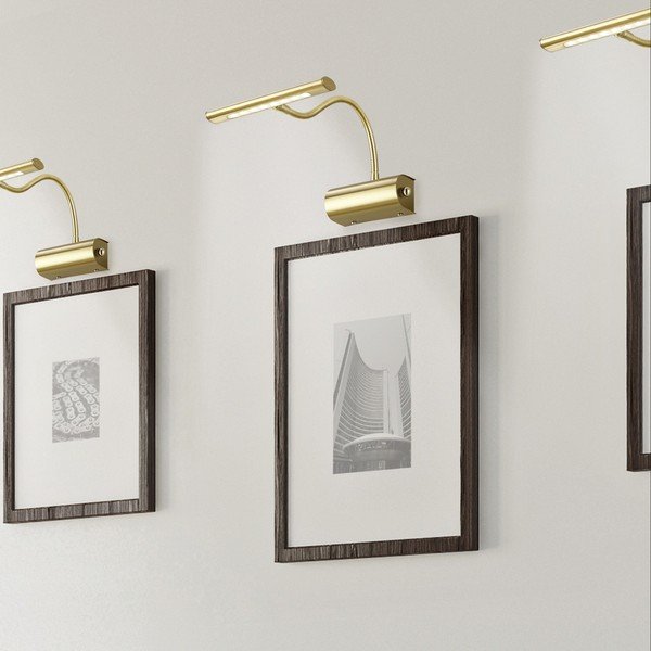 Lampada da parete LED color ottone con struttura flessibile/con intensità regolabile Curtis – Trio-image-1