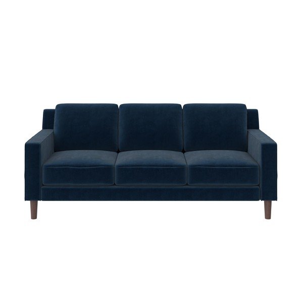 Divano in velluto blu 83 cm Brynn - Støraa