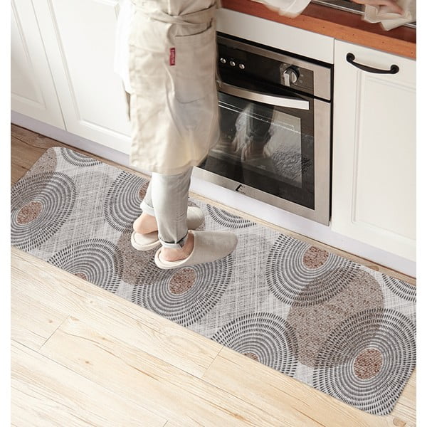 Tappeto lavabile grigio 58x240 cm - Oyo Concept-image-4