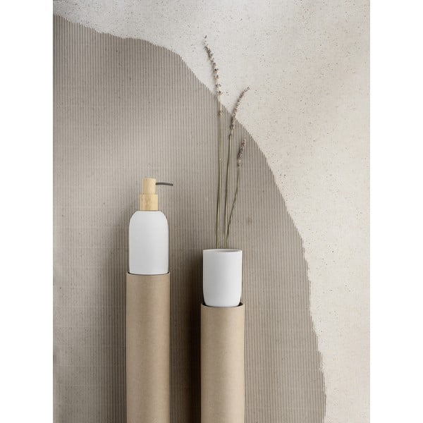 Portaspazzolino bianco opaco in poliresina Altavalle – Wenko-image-2