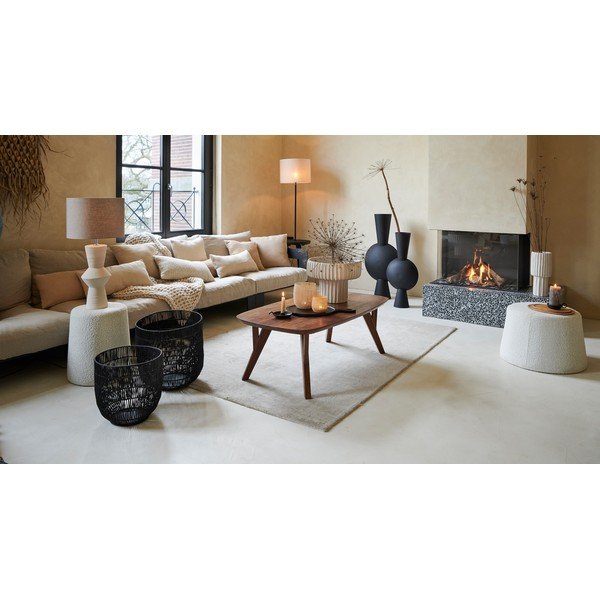 Tavolino da salotto di colore naturale in mango massiccio 65x120 cm Quenza – Light & Living-image-2