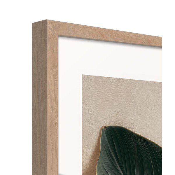 Dipinto stampato con cornice inclusa 50x70 cm Strelizia Leaf – Styler-image-4