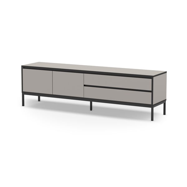Tavolo TV grigio e beige 180x55 cm Lorenza - Marckeric-image-3