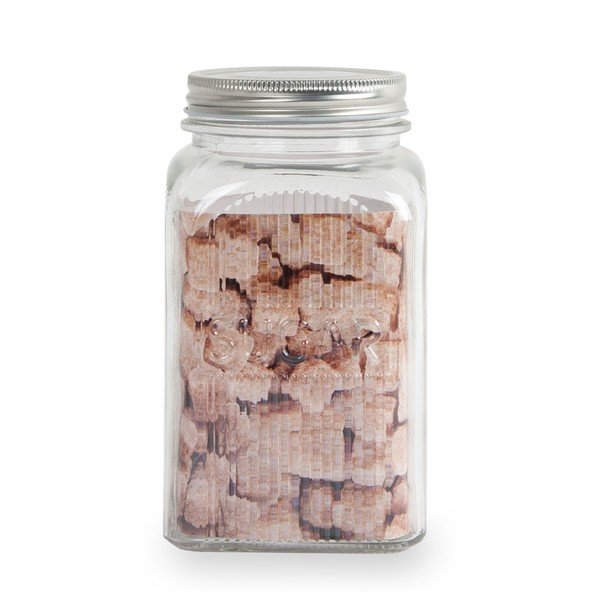 Skleněná dóza na cukr s nerezovým víkem Sabichi, 1,2 l