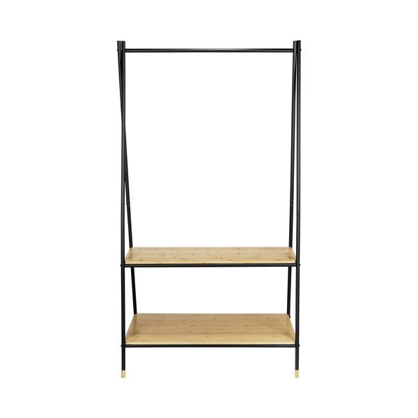 Appendiabiti in metallo nero/naturale Loft - Wenko-image-3